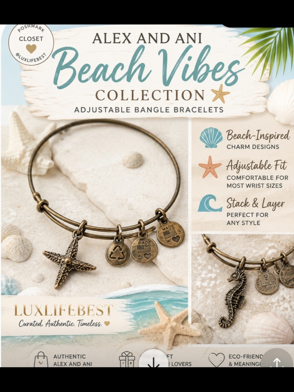 Alex and Ani Antique Beach Vibes Pick One